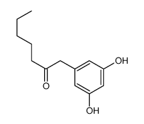 2-Heptanone, 1-(3,5-dihydroxyphenyl)- 结构式