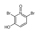 2,6-二溴-3-羟基吡啶 N-氧化物 结构式