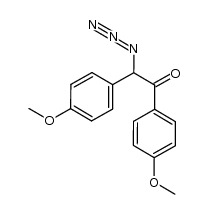 Ethanone, 2-azido-1,2-bis(4-methoxyphenyl)- 结构式