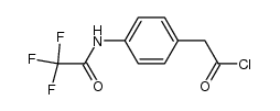4-(三氟乙酰氨基)苯乙酰氯 结构式