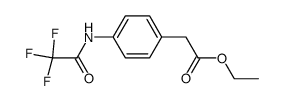4-[(2,2,2-三氟乙酰基)氨基]苯乙酸乙酯 结构式