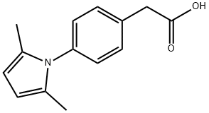 4-(2,5-二甲基-1H-吡咯-1-基)苯乙酸 结构式