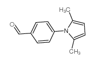 4-(2,5-二甲基-1H-吡咯-1-基)苯甲醛 结构式