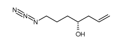 (4R)-7-叠氮基-1-庚烯-4-醇 结构式