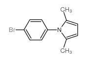 1-(4-溴苯基)-2,5-二甲基-1H-吡咯 结构式