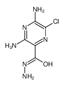 3,5-diamino-6-chloro-2-Pyrazinecarboxylic acid hydrazide 结构式