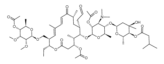 Tylosin, 2A,3,4C-triacetate 4B-(3-methylbutanoate) (9CI) 结构式
