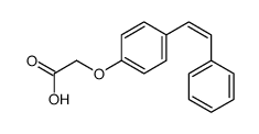 2-[4-(2-苯基乙烯基)苯氧基]乙酸 结构式