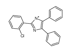 1H-Imidazol-1-yl, 2-(2-chlorophenyl)-4,5-diphenyl- 结构式