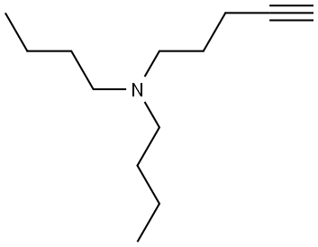 N,N-二丁基-4-戊炔-1-胺 结构式