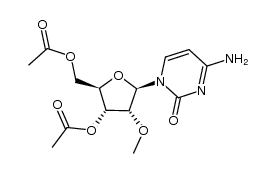 2'-O-甲基胞苷-3',5'-二乙酸酯 结构式