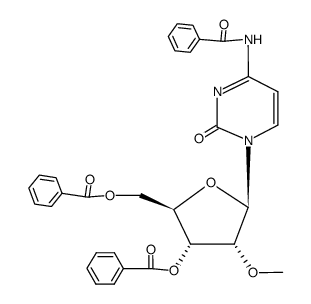Cytidine, N-benzoyl-2'-O-methyl-, 3',5'-dibenzoate (9CI) 结构式