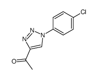 1-[1-(4-氯苯基)-1H-1,2,3-三唑-4-基]乙酮 结构式