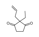 2-乙基-2-(2-丙烯-1-基)-1,3-环戊二酮 结构式