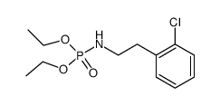 Phosphoramidic acid, [2-(2-chlorophenyl)ethyl]-, diethyl ester (9CI) 结构式