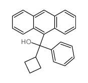 9-蒽甲醇, α-环丁基-α-苯基- 结构式