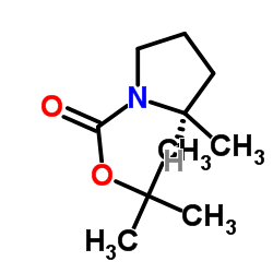 (R)-1-Boc-2-甲基吡咯烷 结构式
