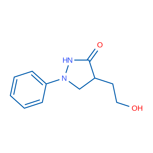 3-Pyrazolidinone, 4-(2-hydroxyethyl)-1-phenyl- 结构式