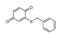 2,5-Cyclohexadiene-1,4-dione, 2-[(phenylmethyl)thio]- 结构式
