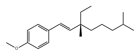 1-(3-乙基-3,7-二甲基-1-辛烯基)-4-甲氧基苯-[R-(E)]- 结构式
