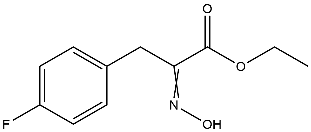 4-氟-α-(羟亚氨基)苯丙酸乙酯 结构式