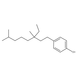 Phenol, 4-[(3R)-3-ethyl-3,7-dimethyloctyl]- 结构式