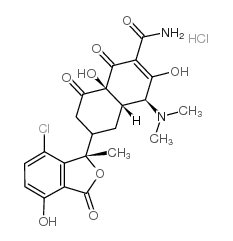 异氯四环素 结构式