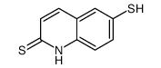 6-巯基-2(1H)-喹啉硫酮 结构式