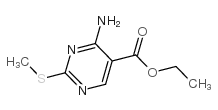 2-甲硫基-4-氨基嘧啶-5-羧酸乙酯 结构式