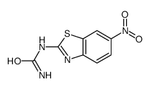 Urea, N-(6-nitro-2-benzothiazolyl)- 结构式