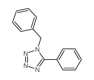 1-苄基-5-苯基四氮唑 结构式