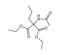 2-乙酰氨基-2-丙基丙二酸二乙酯 结构式