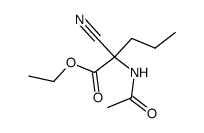 N-乙酰-2-氰基正缬氨酸乙酯 结构式