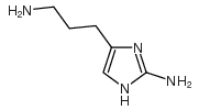 5-(3-氨基丙基)-1H-咪唑-2-胺 结构式