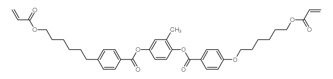 1,4-双-[4-(6-丙烯酰氧基己氧基)苯甲酰氧基]-2-甲基苯 结构式