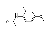 N-(2-碘-4-甲氧基苯基)乙酰胺 结构式