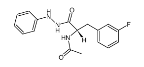 N-乙酰-3-氟-L-苯丙氨酸-2-苯基酰肼 结构式
