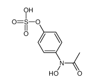 N-羟基-N-[4-(磺酰氧基)苯基]乙酰胺 结构式