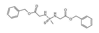 Glycine, N,N'-(methylphosphinothioylidene)bis-, bis(phenylmethyl) ester (9CI) 结构式