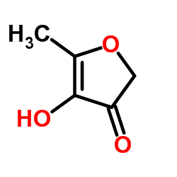 4-羟基-5-甲基-3(2H)-呋喃酮 结构式