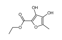 3,4-二羟基-5-甲基-2-呋喃甲酸乙酯 结构式