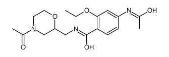 N,N-二乙酰基去-5’-氯-4-氟苄基莫沙必利 结构式