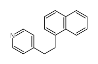 4-[2-(naphthalen-1-yl)ethyl]pyridine 结构式
