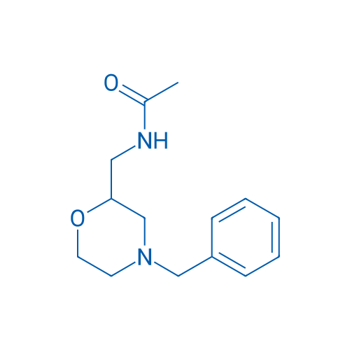N-((4-苄基吗啉-2-基)甲基)乙酰胺 结构式