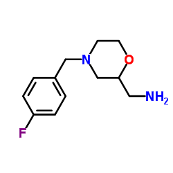 2-氨甲基-4-(4-氟苄基)吗啉 结构式