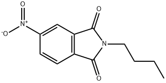 N-丁基-4-硝基邻苯二甲酰亚胺 结构式