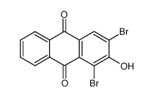 1,3-二溴-2-羟基蒽醌 结构式