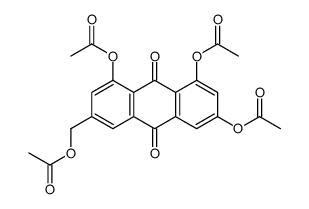 9,10-Anthracenedione, 1,3,8-tris(acetyloxy)-6-[(acetyloxy)methyl]- 结构式