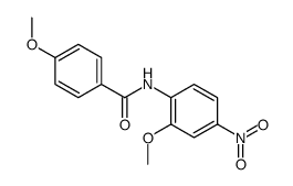 4-甲氧基-N-(2-甲氧基-4-硝基苯基)苯甲酰胺 结构式