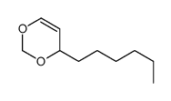 4-己基-4H-1,3-二氧杂环己二烯 结构式